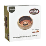 Fujima Reactive Finish Ceramic Ashtray | 6.5"