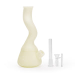 Ritual - 10'' Wavy Silicone Beaker - UV Titanium White