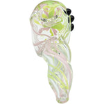 LA Pipes Green Slyme and Bubble Gum Twist Hammer Pipe