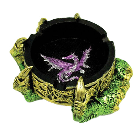 Celtic Dragon Ashtray w/ Claw - 5.5"x4.75"