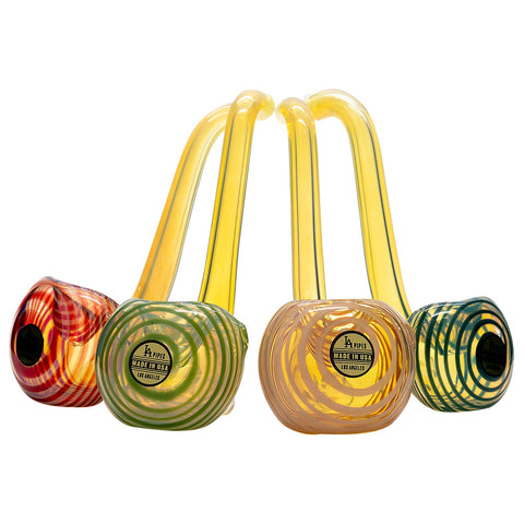 LA Pipes "Flaco" Skinny Glass Sherlock Pipe