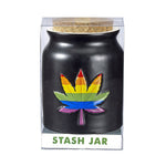 Ashtray and Stash Jar set - Rainbow leaf