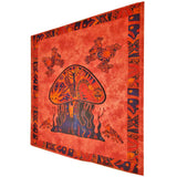 Psychedelic Mushroom Garden Tapestry-0