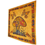 Psychedelic Mushroom Garden Tapestry-1